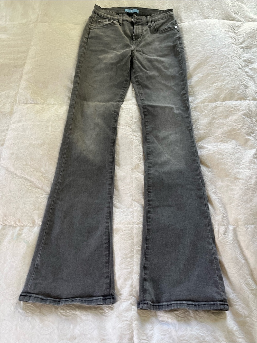 Women’s 7 jeans for mankind gray bootcut tailorless Jeans size 26